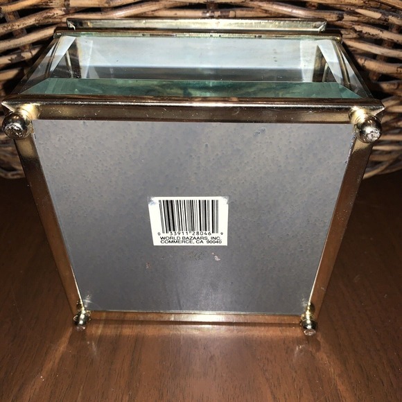 Vintage Mirrored Glass Angel/Rapheal Trinket Box - Picture 9 of 11